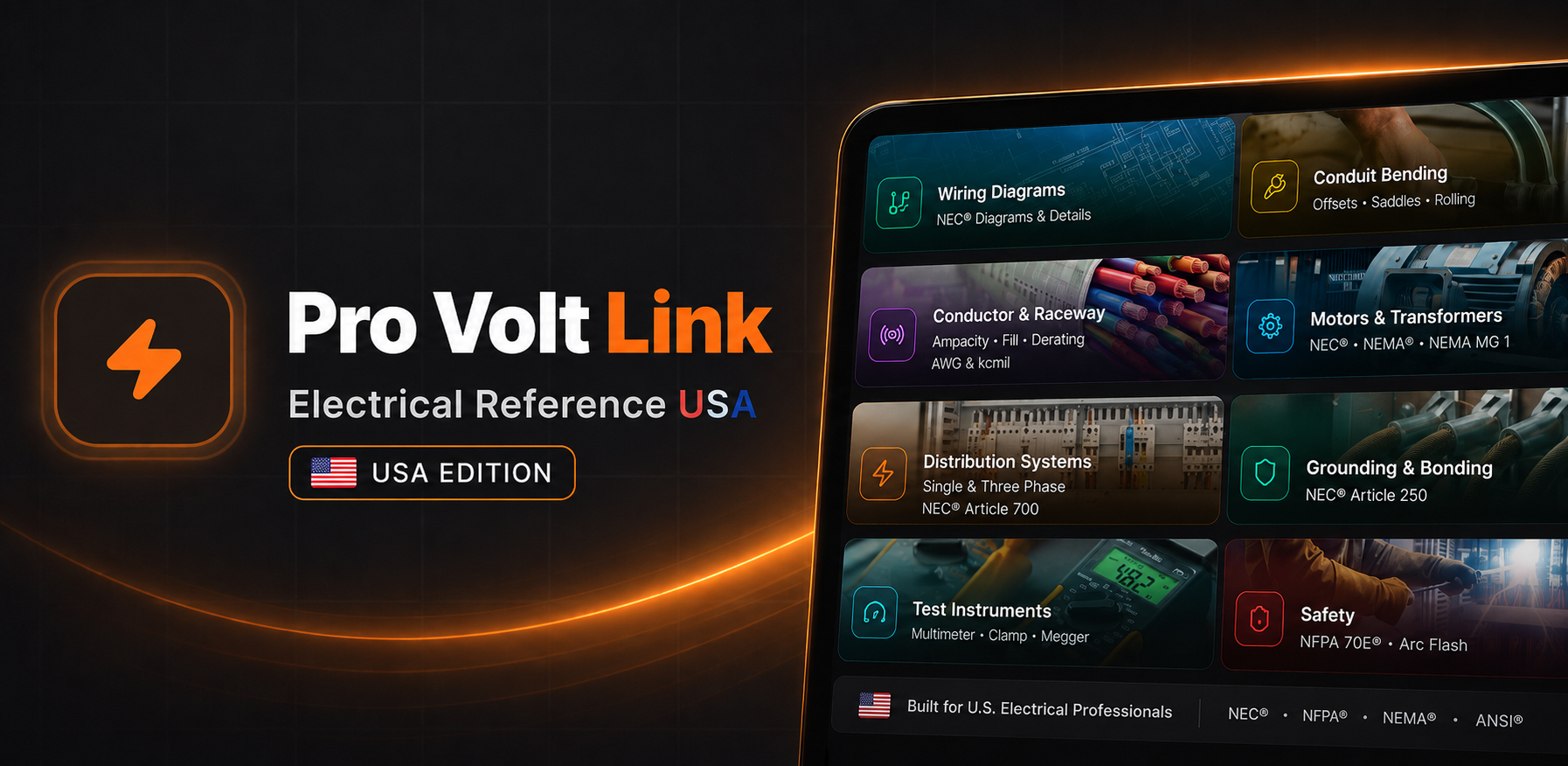 Pro Volt Link Electrical Reference USA feature graphic