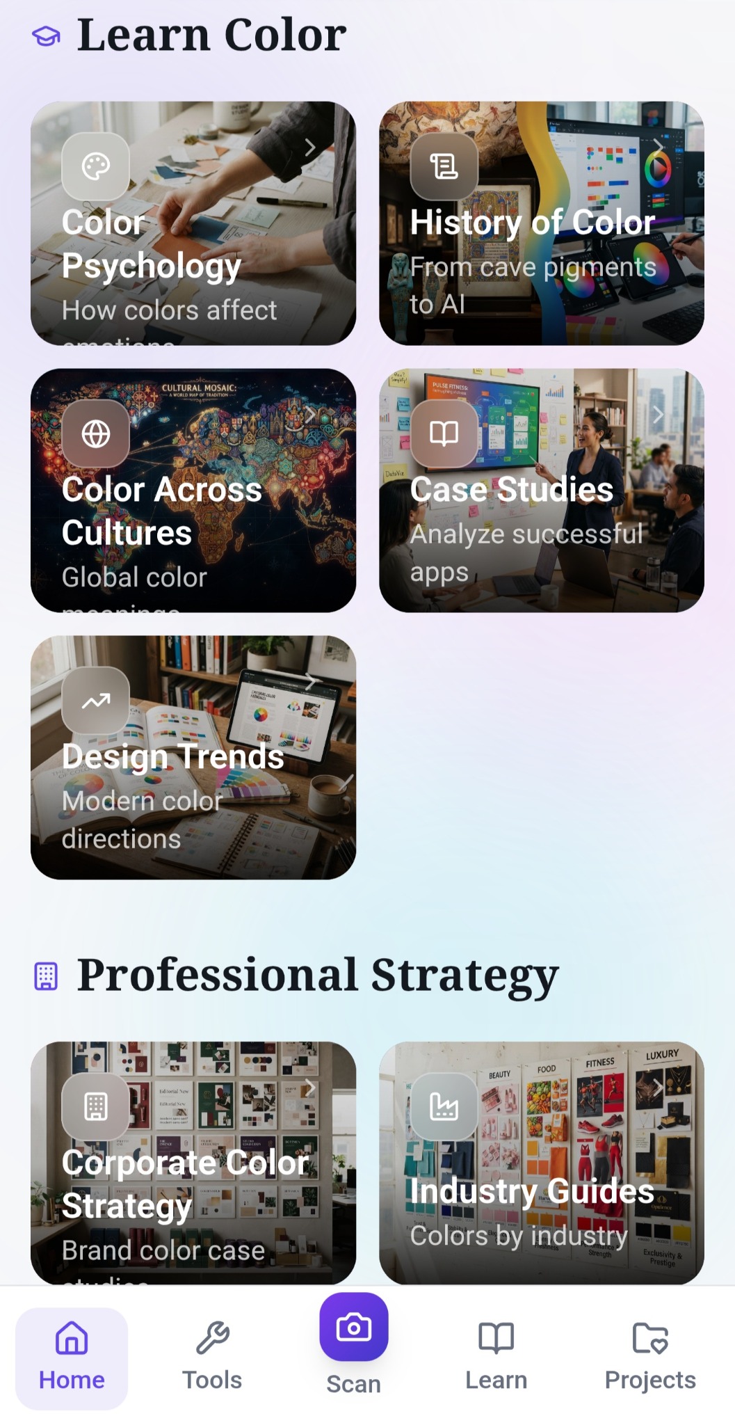 ChromaticPRO learn color screen