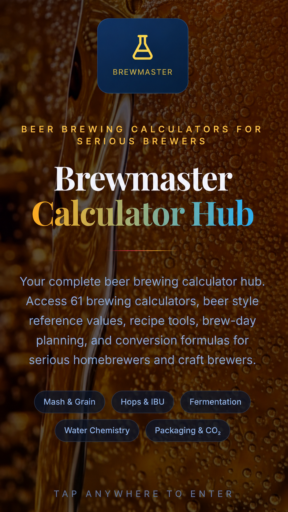 Brewmaster Calculator Hub Google Play screenshot 1