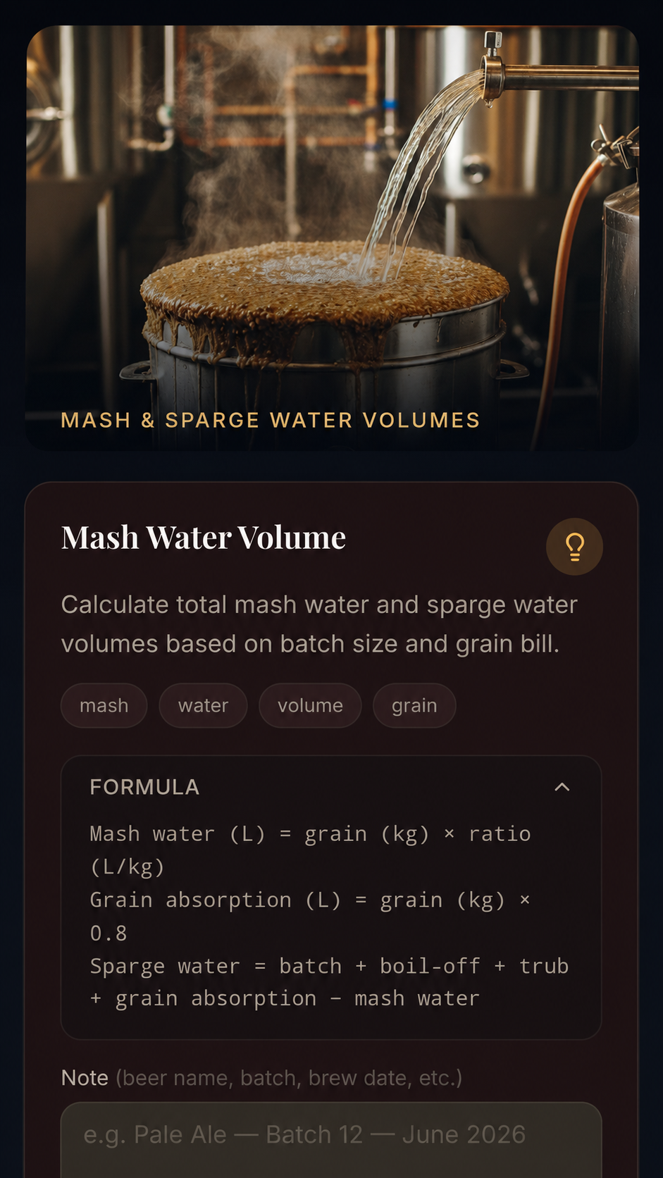 Brewmaster Calculator Hub Google Play screenshot 5