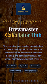 Brewmaster Calculator Hub Google Play screenshot 1