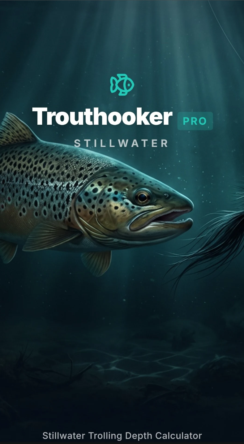 Trouthooker PRO Stillwater Trolling Calculator splash screen