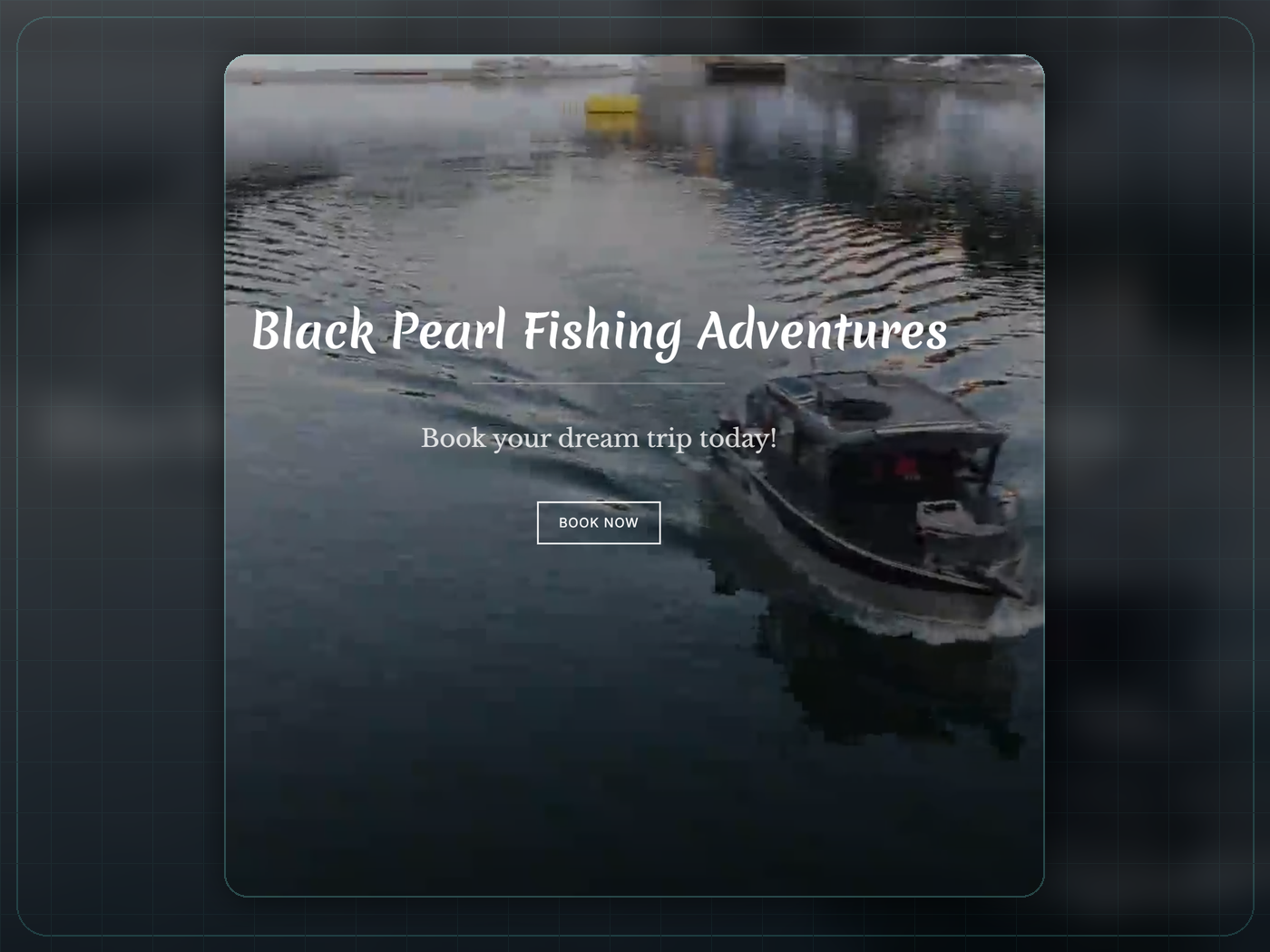 Black Pearl Fishing Adventures website preview